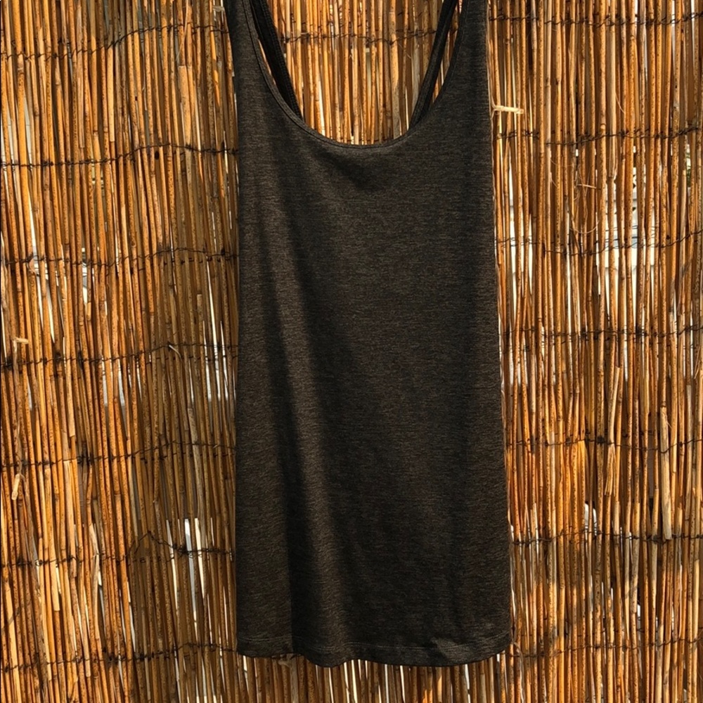 Patagonia dark grey cross back top